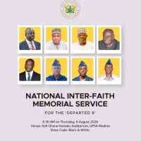 National inter faith memorial service for Fatal Helicopter Crash